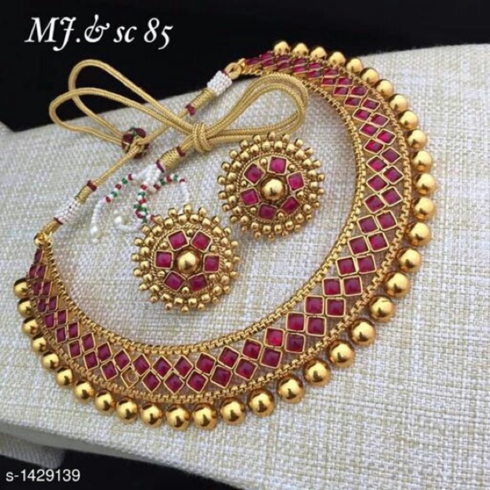 Sale ⚡️New Kundhan necklace set .One gram gold set